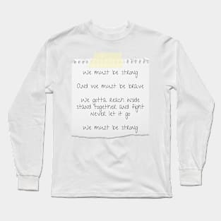 She-ra inspired opening theme song lyrics - warriors Long Sleeve T-Shirt